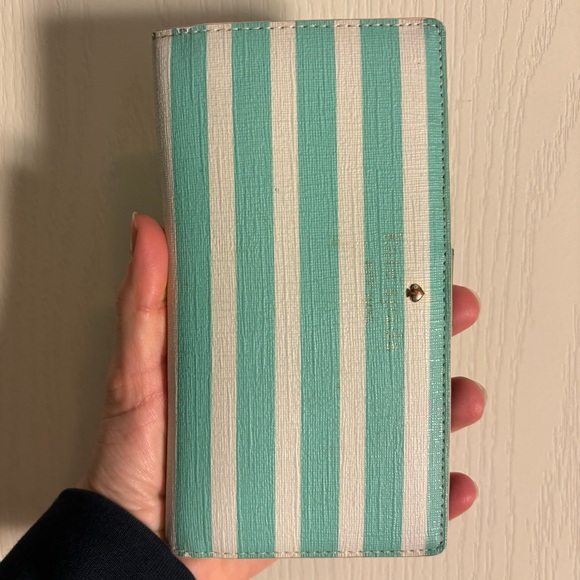 Kate spade - blue and white stripe wallet - used - Picture 2 of 5
